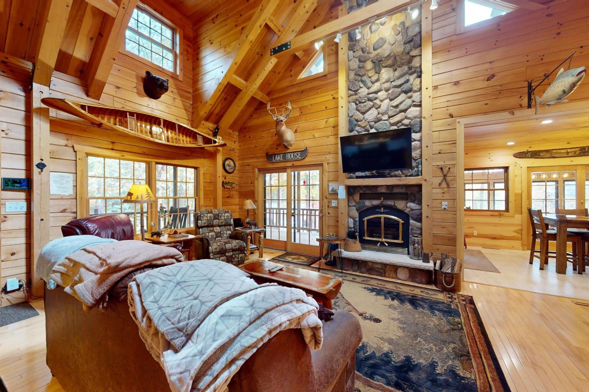 The Lodge On Booth Lake - 2 Bed 2 Bath Vacation Home In Minocqua Lac Du Flambeau Kültér fotó